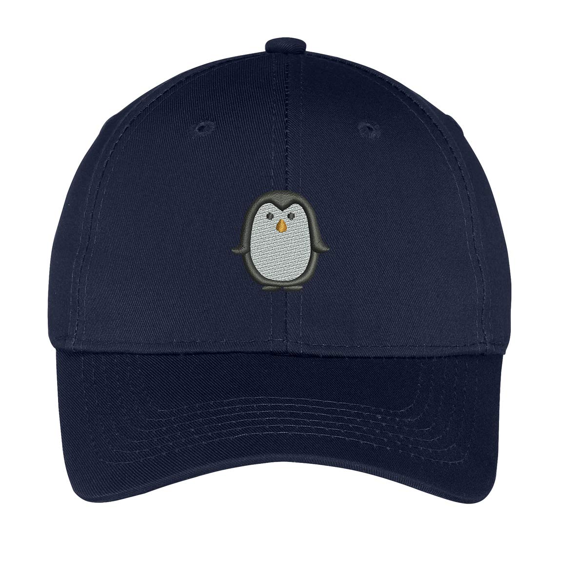INK STITCH YCP80 Unisex Kids Penguin Cotton Baseball Caps for Boys & Girls - 15 Color Options | Cute Animal Hat for School, Outdoor Play & Family Activities