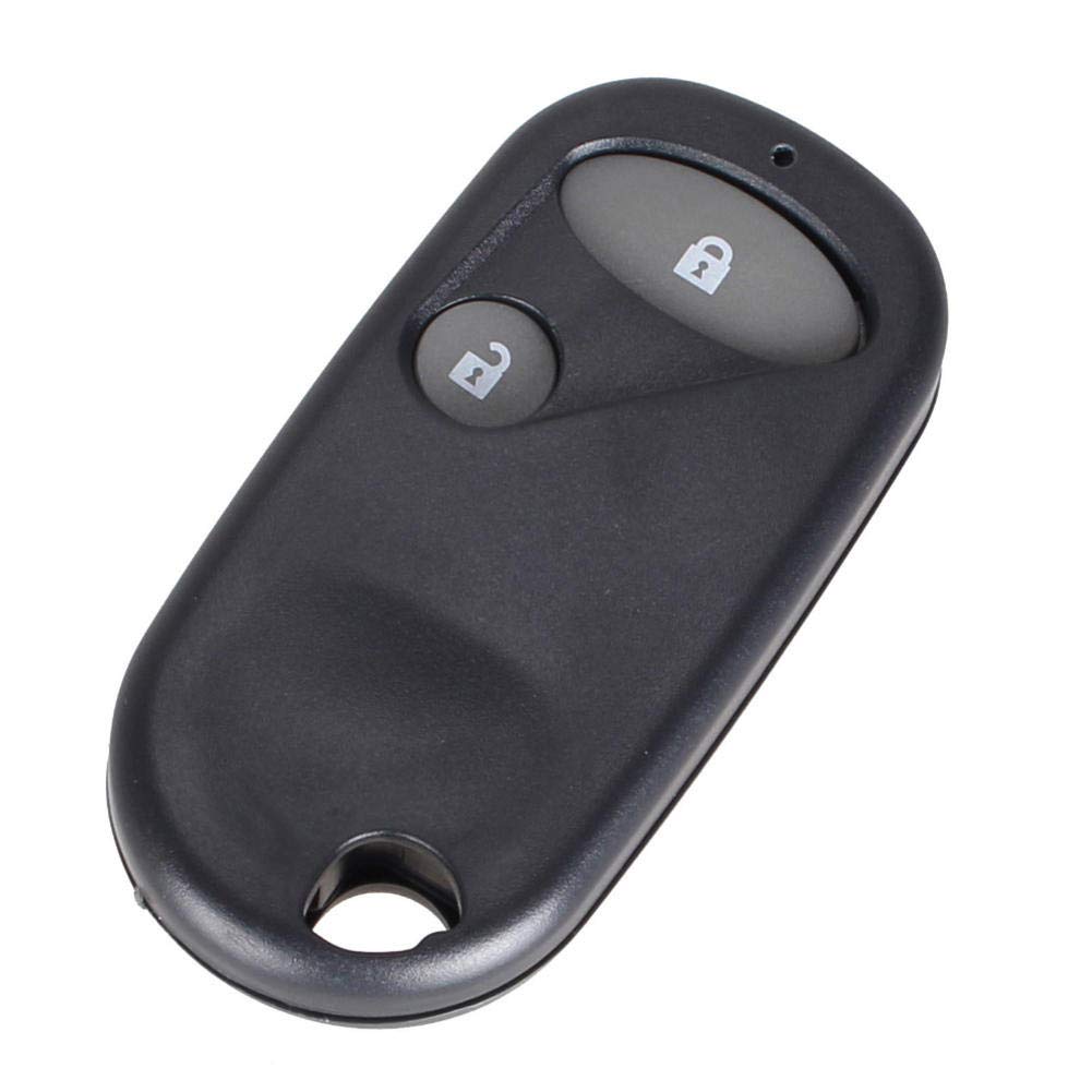 WOLDce 2 Button Car Key Fob Case Shell Replacement for Honda Civic CRV Accord Jazz - Durable Remote Key Cover Accessory for Car Keys Protection & Style Upgrade (Perfect for Daily Use, Commuting & Travel)