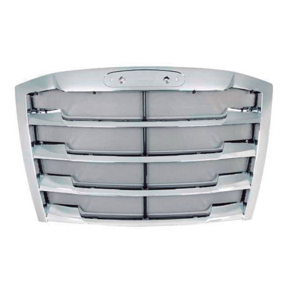 Fortpro Chrome Front Grille with Bug Screen Replacement for Freightliner Cascadia 2018+ (F247525) | Heavy Duty Truck Accessory | Perfect for Highway Driving & Long Haul Protection