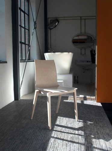 Stockholm Side Chair by Ton - Modern Wooden Dining Chair for Kitchen, Restaurant & Office - Scandinavian Design with Comfortable Seat & Sturdy Frame