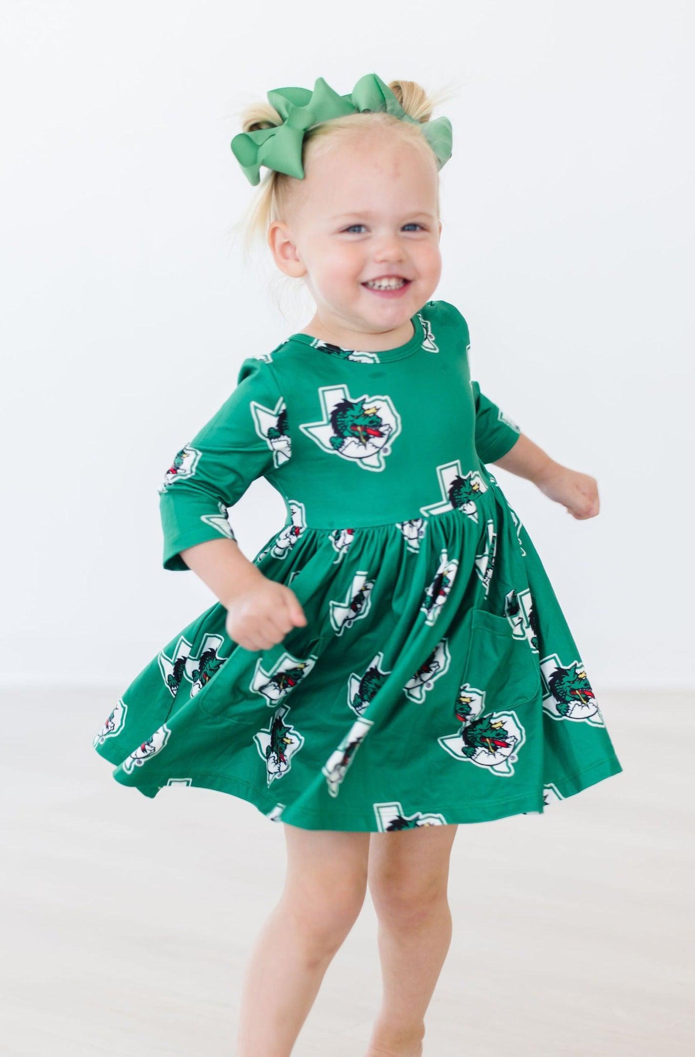 Southlake Carroll Dragons Pocket Twirl Dress - Cheerleading & Dance Competition Outfit for Girls - Perfect for School Spirit Events, Pep Rallies, and Performances