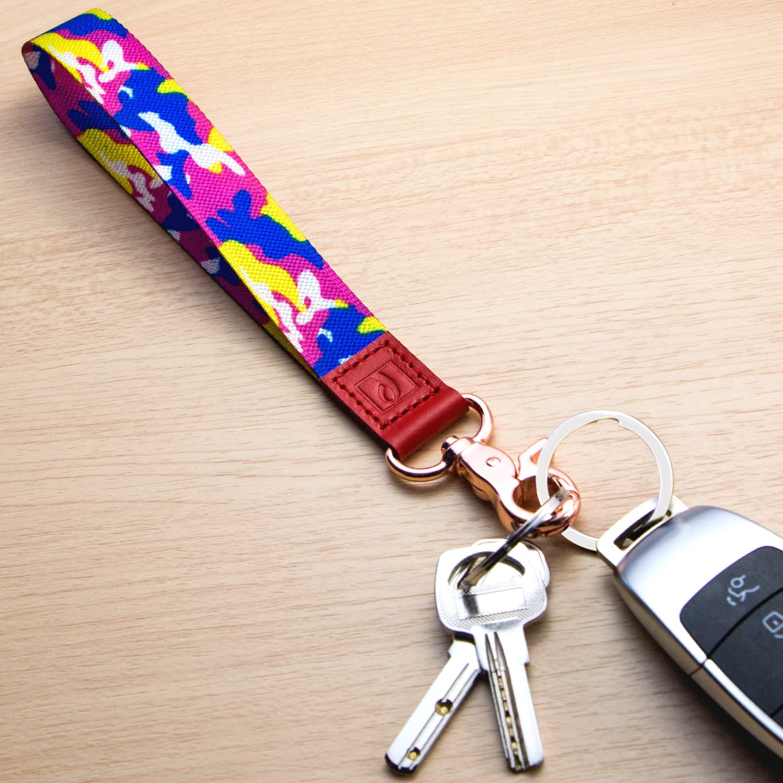 Wrist Lanyard Keychain for Keys & ID Badge - Adjustable Wristlet Strap for Men & Women - Perfect for Office, Gym, Travel & Event Security