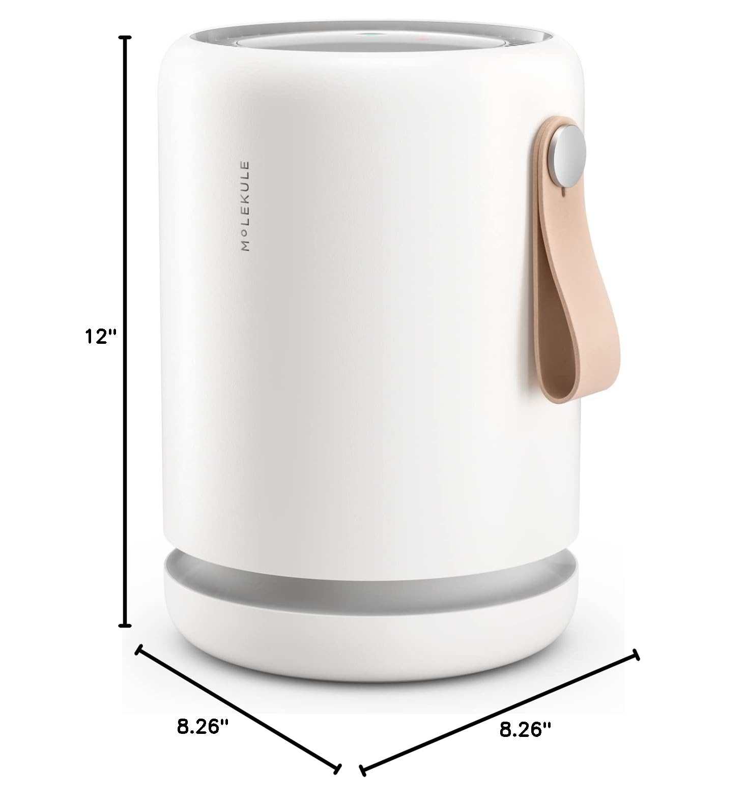 Molekule Air Mini+ White HEPA Air Purifier for Small Rooms up to 250 sq ft - Filters Mold, Smoke, Dust, Bacteria & Viruses | Alexa-Compatible for Bedroom, Nursery, Office & Home Use