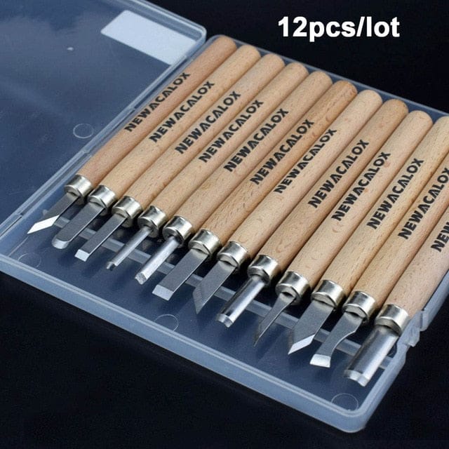 3PC Woodcut Knife