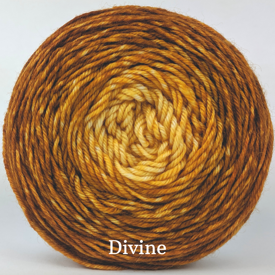 Knitcircus Yarns Silly Old Bear Chromatic Gradient Yarn - Hand-Dyed Ready to Ship for Knitting & Crocheting Projects - Perfect for Scarves, Sweaters, and Home Decor
