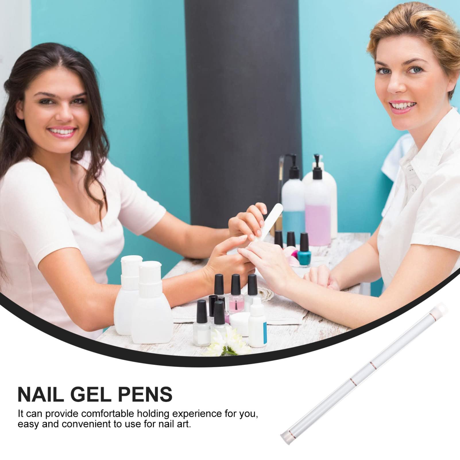 Professional Nail Art Liner Pen - Precise Gel Nail Brush for Manicure & Nail Design | DIY Nail Art Accessories for Salon, Home Use & Nail Painting | Perfect for Beginners & Professionals