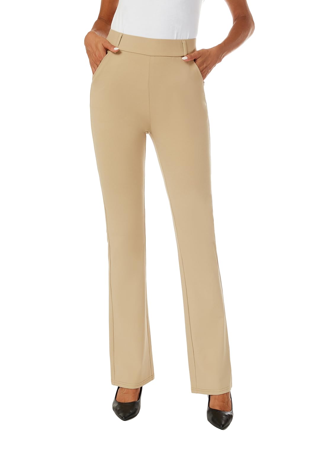 Women's Stretch Bootcut Dress Pants - Office & Casual Wear