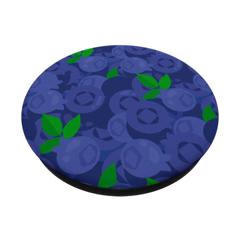 Blueberries PopSockets PopGrip - Interchangeable Phone & Tablet Stand with Swappable Top | Perfect for Hands-Free Viewing, Secure Grip & Selfies