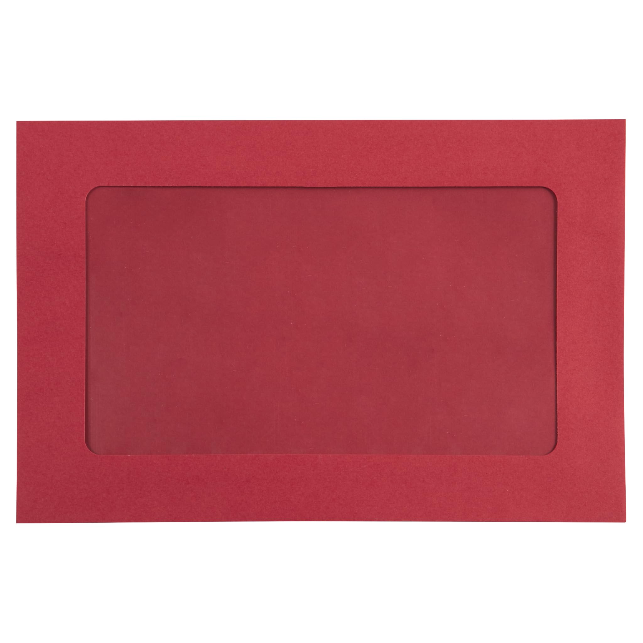 LUXPaper 6 x 9 Full Face Window Envelopes - Ruby Red | 80lb. Premium Text Paper | 1000 Pack (1,000 Qty) | Ideal for Business Mailing, Invoices & Wedding Invitations