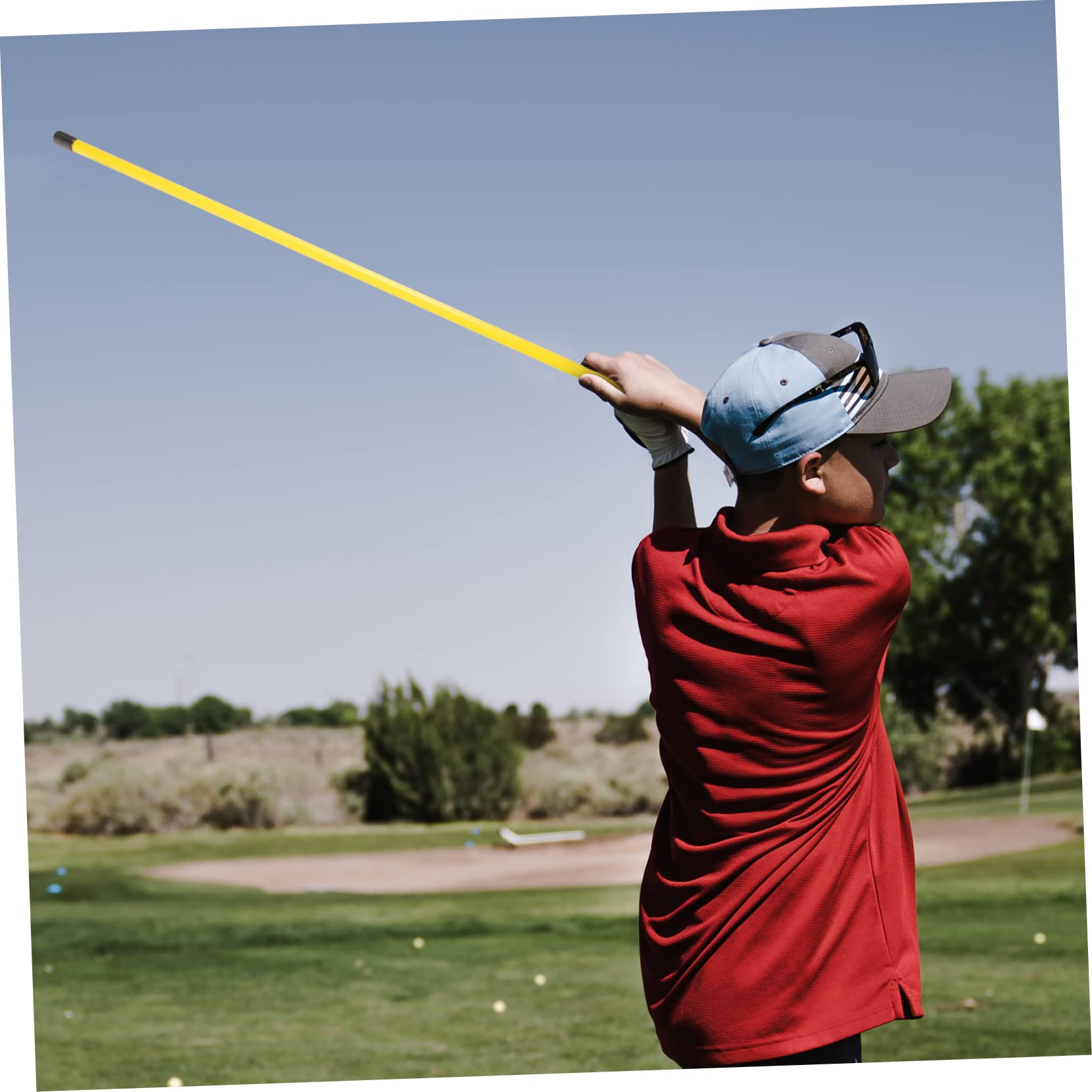 MILISTEN 8-Piece Golf Alignment Training Sticks - Golf Direction Sticks for Practice & Swing Training - Perfect for Driving Range, Backyard & Course Use