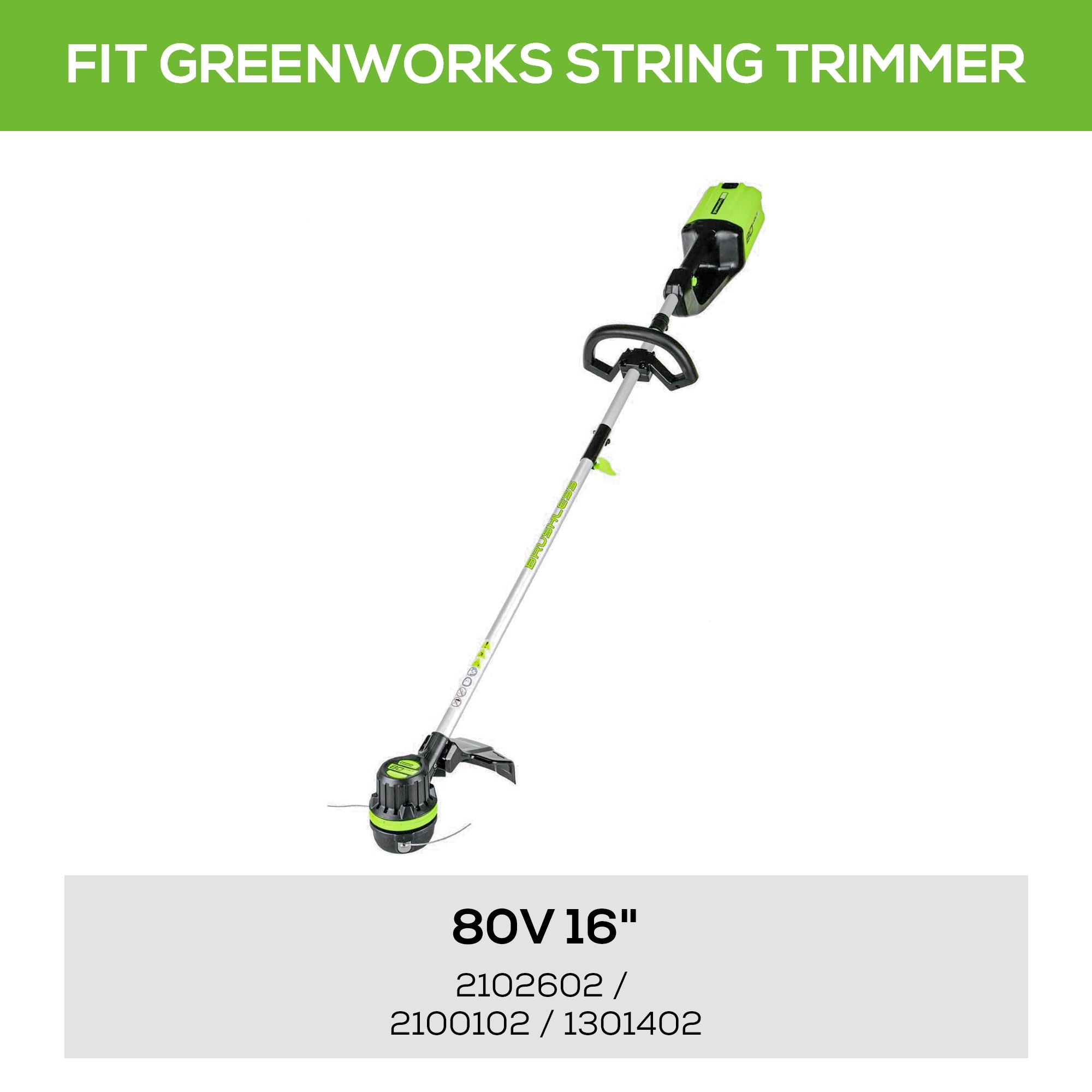 .080 Bump Feed Dual Line Replacement String Trimmer Spool - Compatible with Most Trimmers - Perfect for Lawn Edging, Weed Control & Yard Maintenance