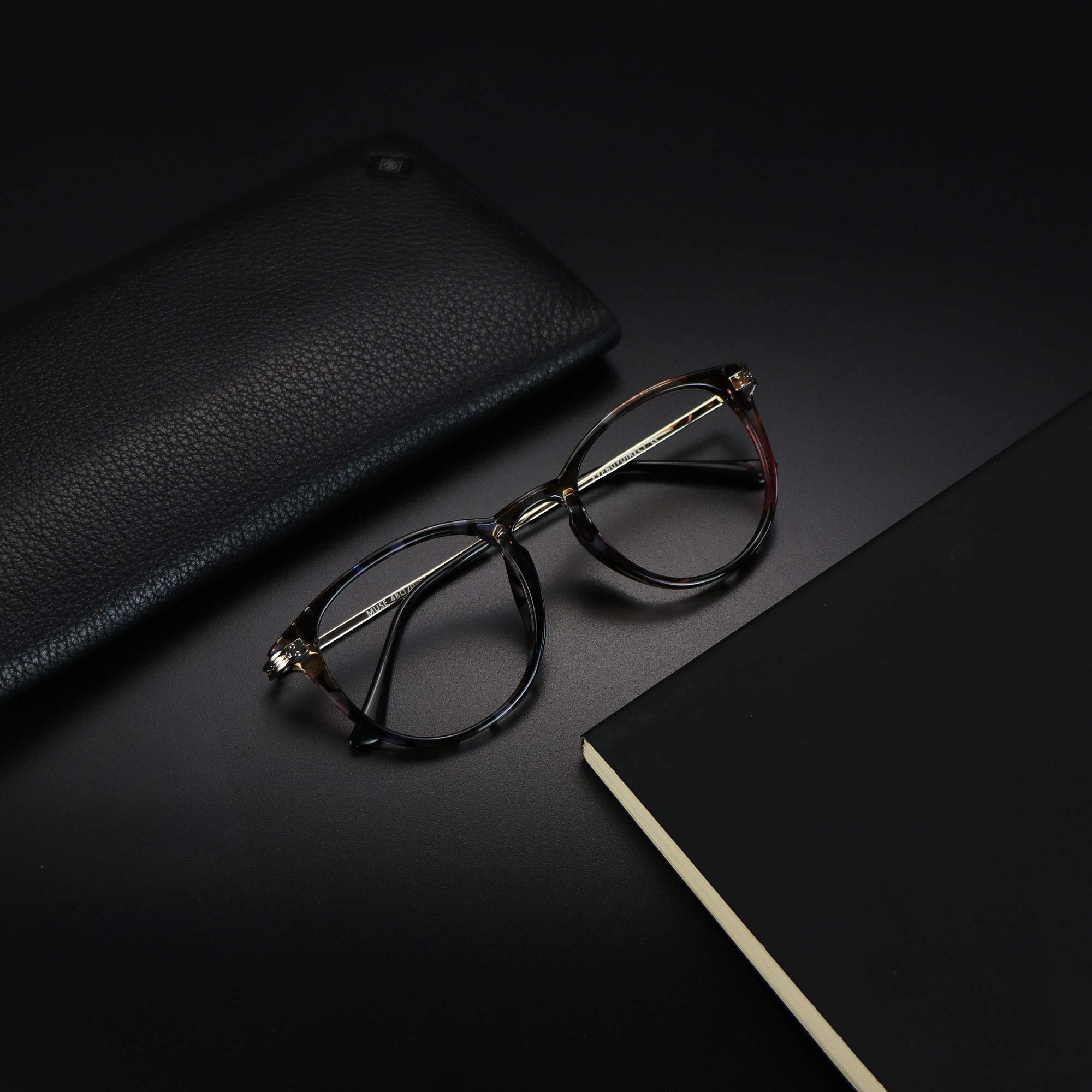 VisionGlobal Blue Light Blocking Glasses for Women - Anti Eyestrain Computer & Reading Glasses with Stylish Frame, UV Protection & Anti Glare - Perfect for Office Work, Gaming & Screen Time