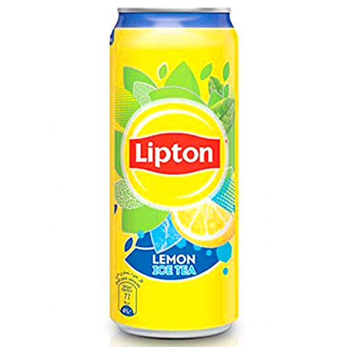 Lipton Lemon Iced Tea Cans, 12-Pack, 245ml – Refreshing Ready-to-Drink Beverage for Summer Picnics, BBQs & Office Breaks