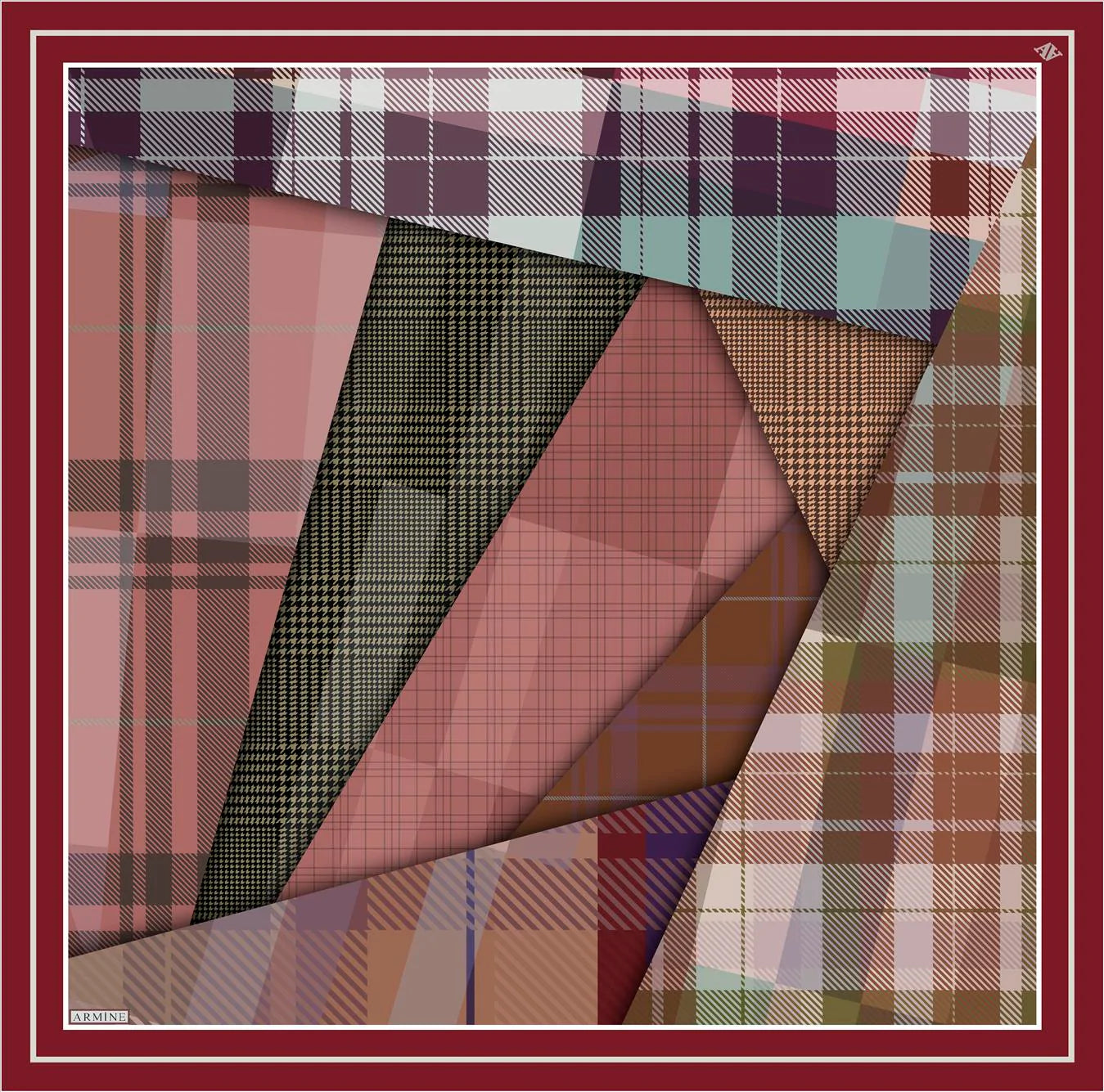 Armine Adara Women's Silk Scarf No. 52 - Elegant Fashion Accessory for Women, Gift for Her, Perfect for Parties, Weddings & Office Wear