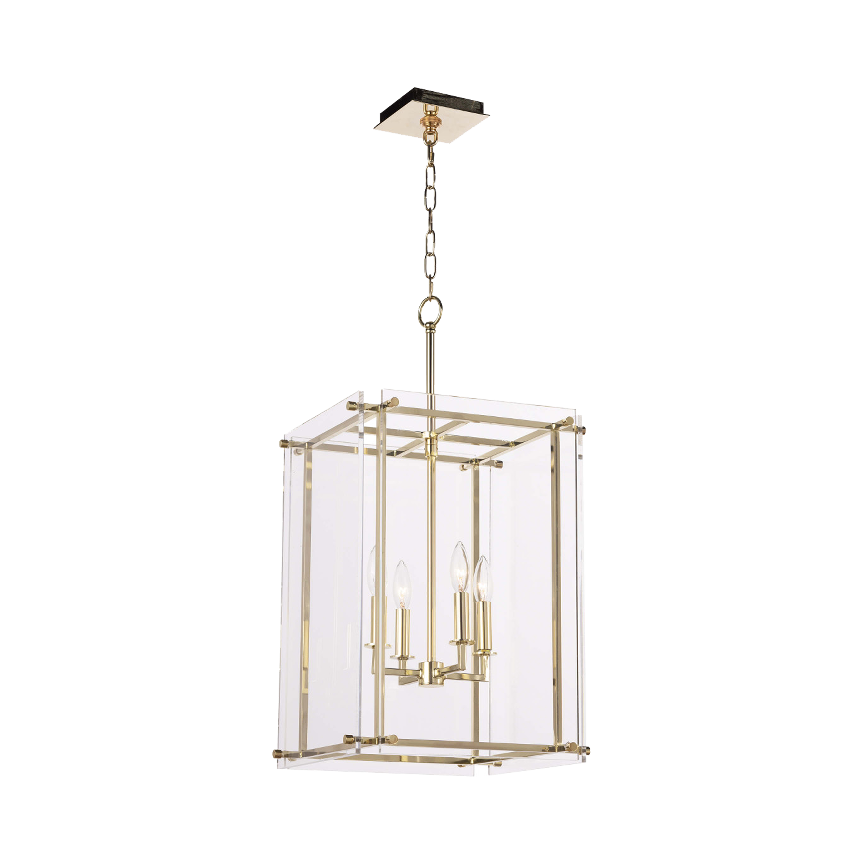 Intersecting Lantern Pendant Light - Modern Geometric Ceiling Fixture for Living Room, Bedroom, and Dining Room Decor