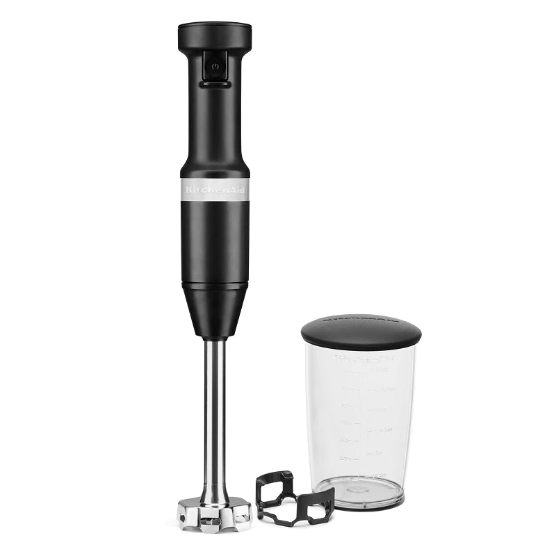 Premium Variable Speed Hand Blender - 5-Speed Immersion Blender with Stainless Steel Blades - Perfect for Smoothies, Soups, Sauces & Baby Food - KHBV53