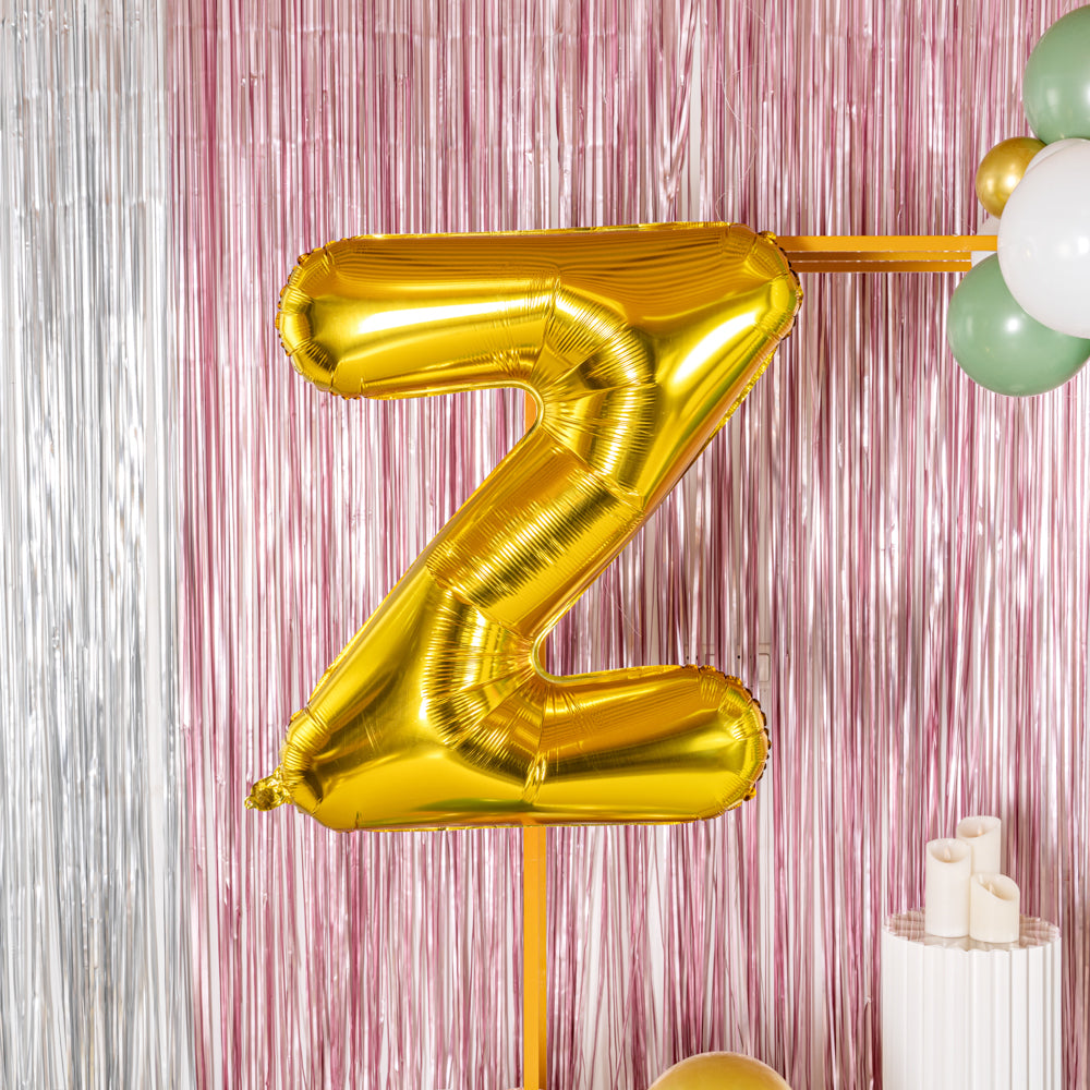 Balloonify Gold Mylar Letter Z Balloon - 40 Inch Large Foil Alphabet Balloon for Birthday Party Decorations, Wedding, Baby Shower & Anniversary Celebrations