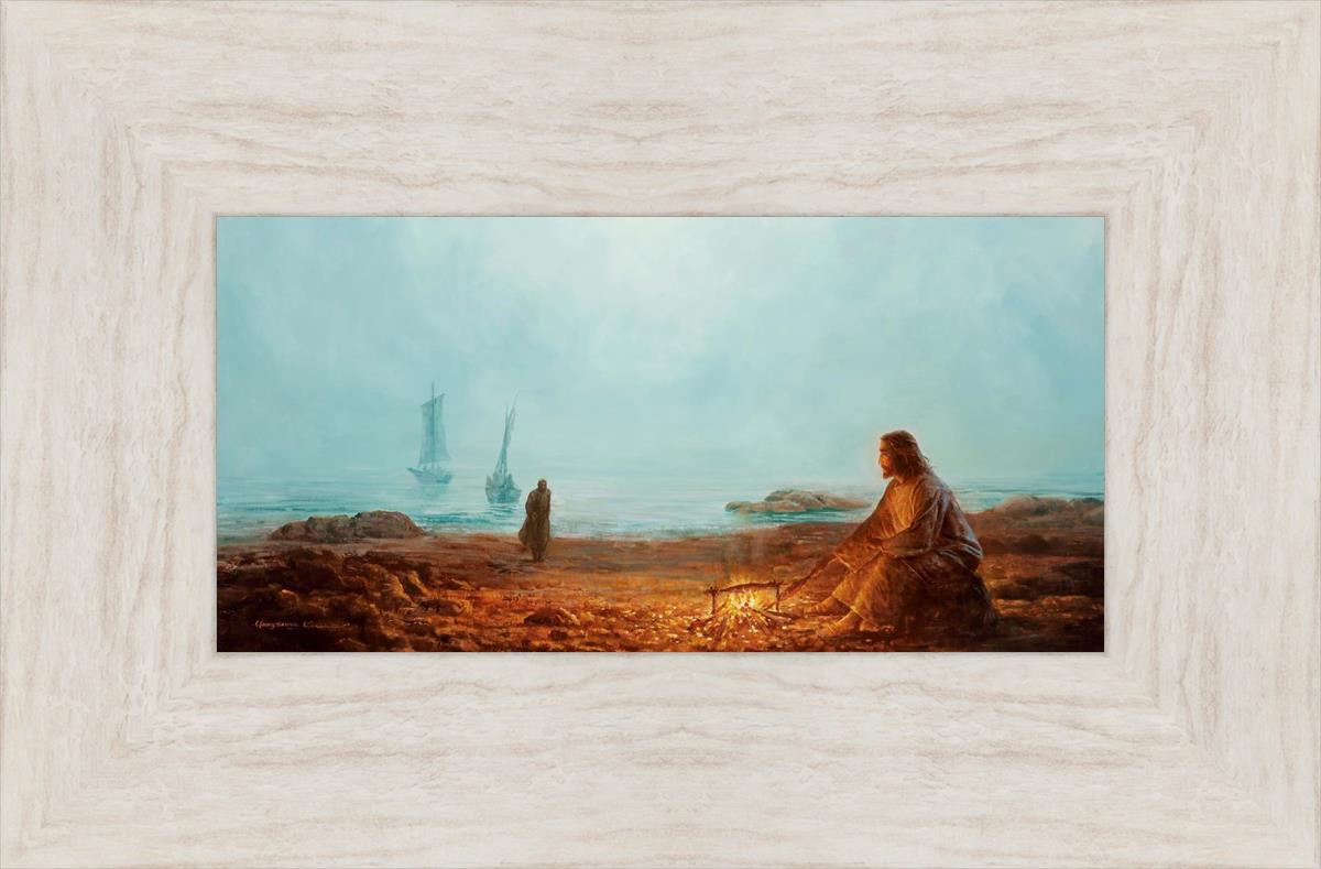By The Shore By Yongsung Kim - Coastal Wall Art Print for Beach House Decor, Ocean Themed Living Room & Bedroom