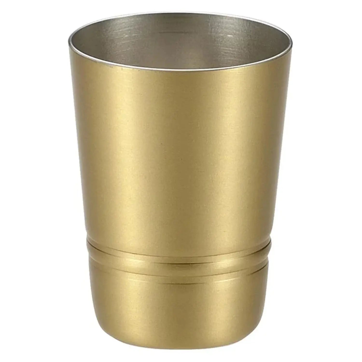 Asahi Brass Shot Tumbler Set - 60ml (2 Pieces) - Premium Japanese Style Metal Shot Glasses for Whiskey, Tequila, and Liquor - Perfect for Home Bars, Parties, and Gifts
