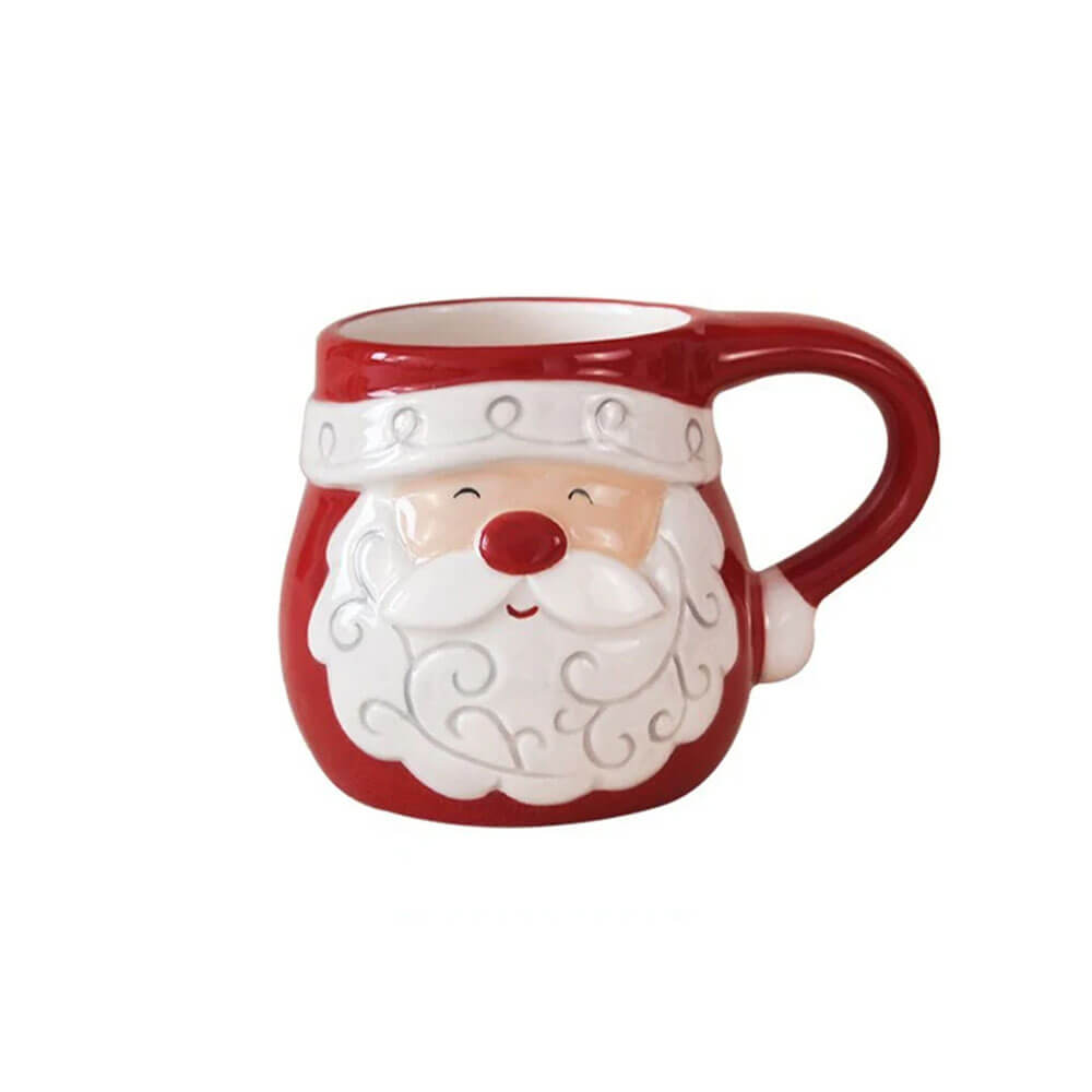 Santa Claus Christmas Mug - Festive Ceramic Coffee Cup for Holiday Cheer - Perfect for Hot Cocoa, Tea & Gifts