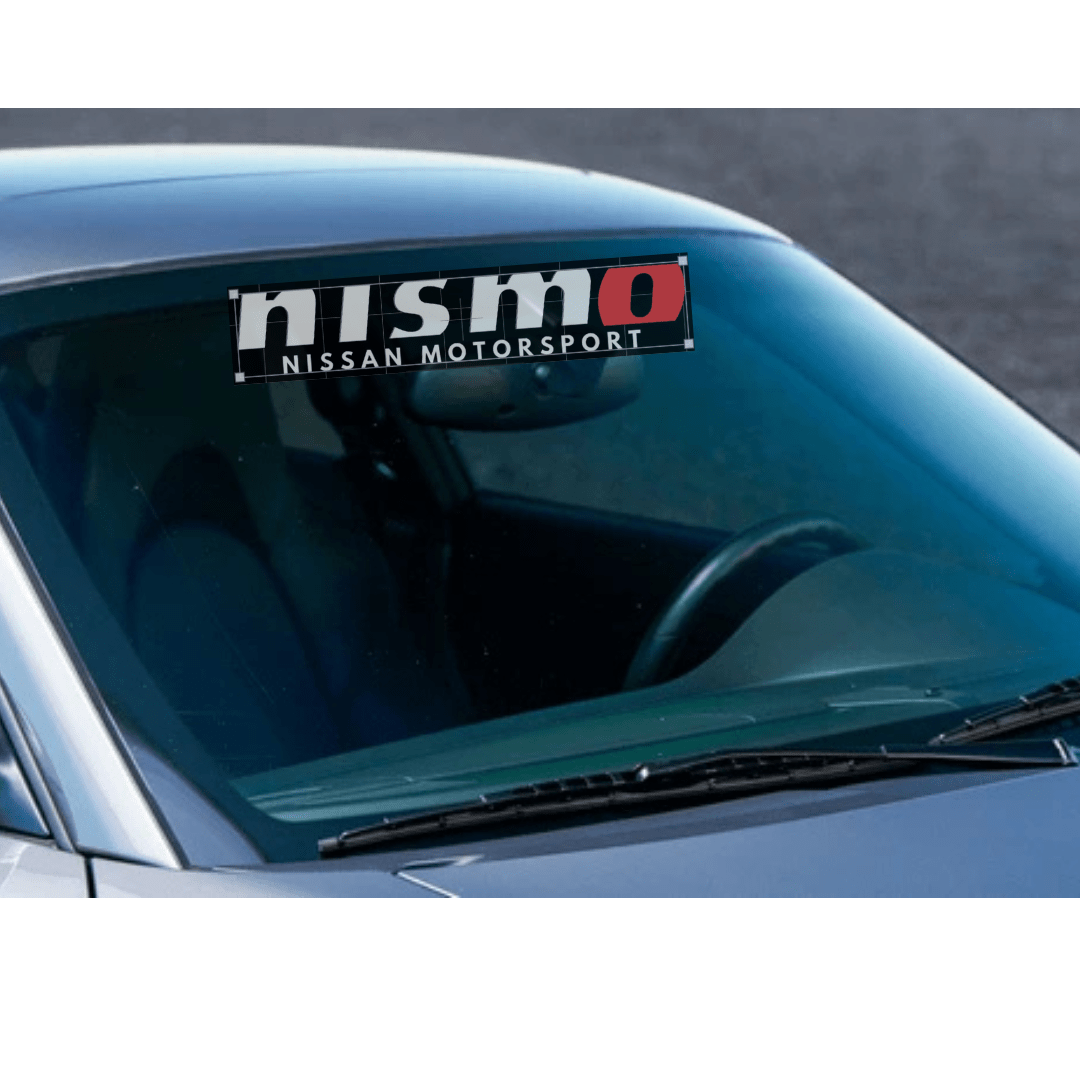 Custom EPP® Windshield & Bumper Stickers - Nissan Motorsport NISMO Decals for Cars, Trucks & SUVs - High Quality Vinyl Decals for Racing Enthusiasts & Car Show Display