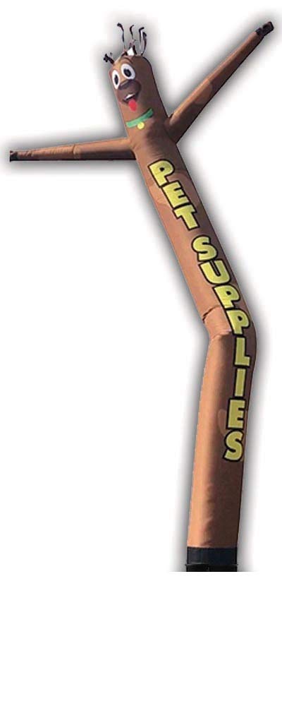 18ft Inflatable Tube Man - Brown Wacky Waving Air Dancer for Pet Stores & Outdoor Events - No Air Blower Included - Perfect for Advertising, Parties & Store Promotions