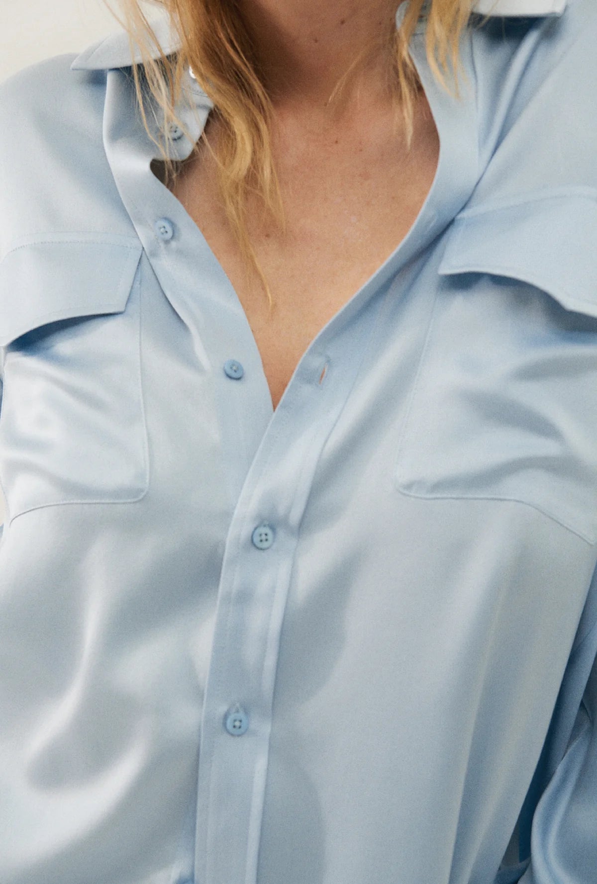 Stylish Boyfriend Shirt in Sky Blue - Perfect for Casual Outfits, Date Nights & Layering