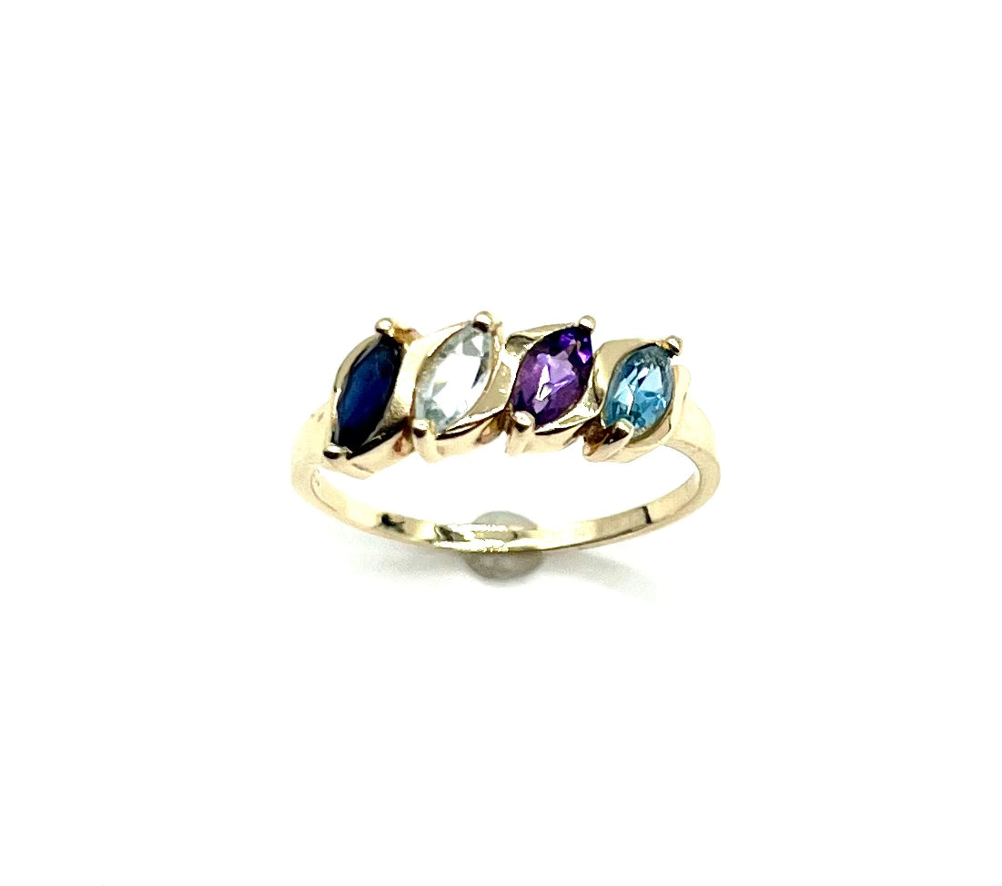 Vibrant Multicolored Stone Ring for Women | Elegant Bohemian Jewelry for Parties, Weddings & Everyday Wear