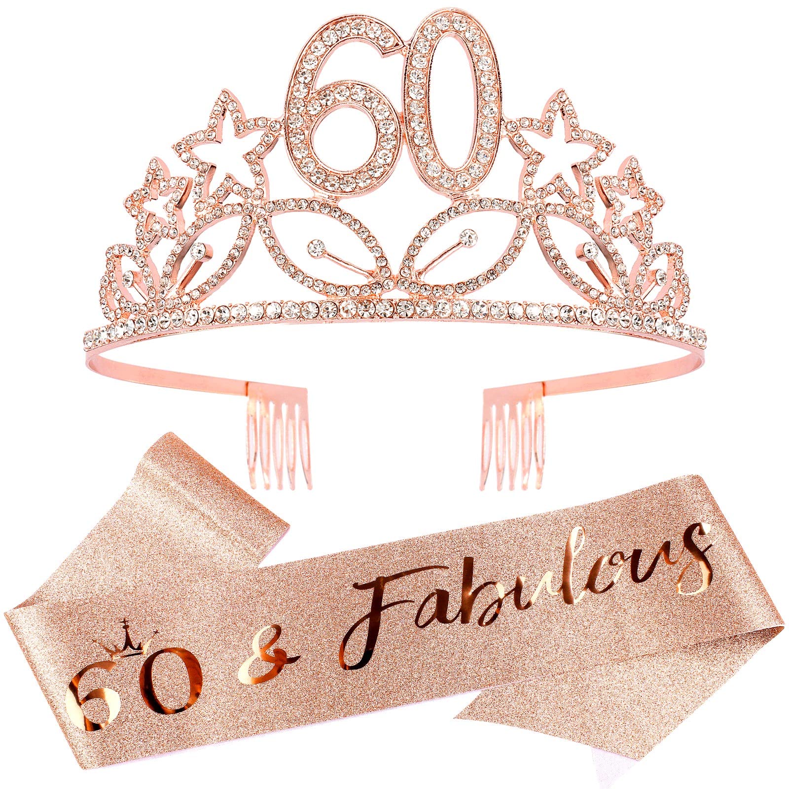 Elegant Rose Gold Birthday Decorations for Women - 16th, 21st, 30th, 40th, 50th, 60th Birthday Party Supplies | Perfect Gift for Her | Ideal for Milestone Celebrations, Bridal Showers & Special Occasions
