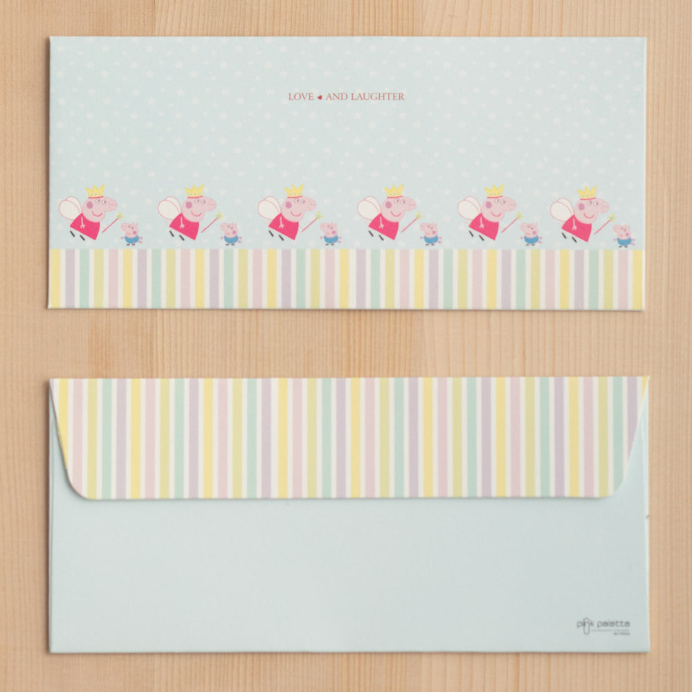 Peppa Pig Money Envelopes for Kids - Set of 10 Light Blue & Pink Gift Cash Holders - Perfect for Birthday, Allowance, and Holiday Savings
