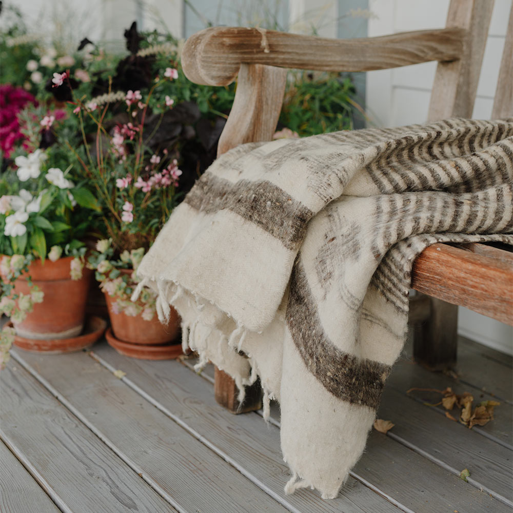 Hand Loomed Grey Throw Blanket - Soft & Cozy for Bed, Couch & Home Decor - Perfect for Living Room, Bedroom & Gift Giving