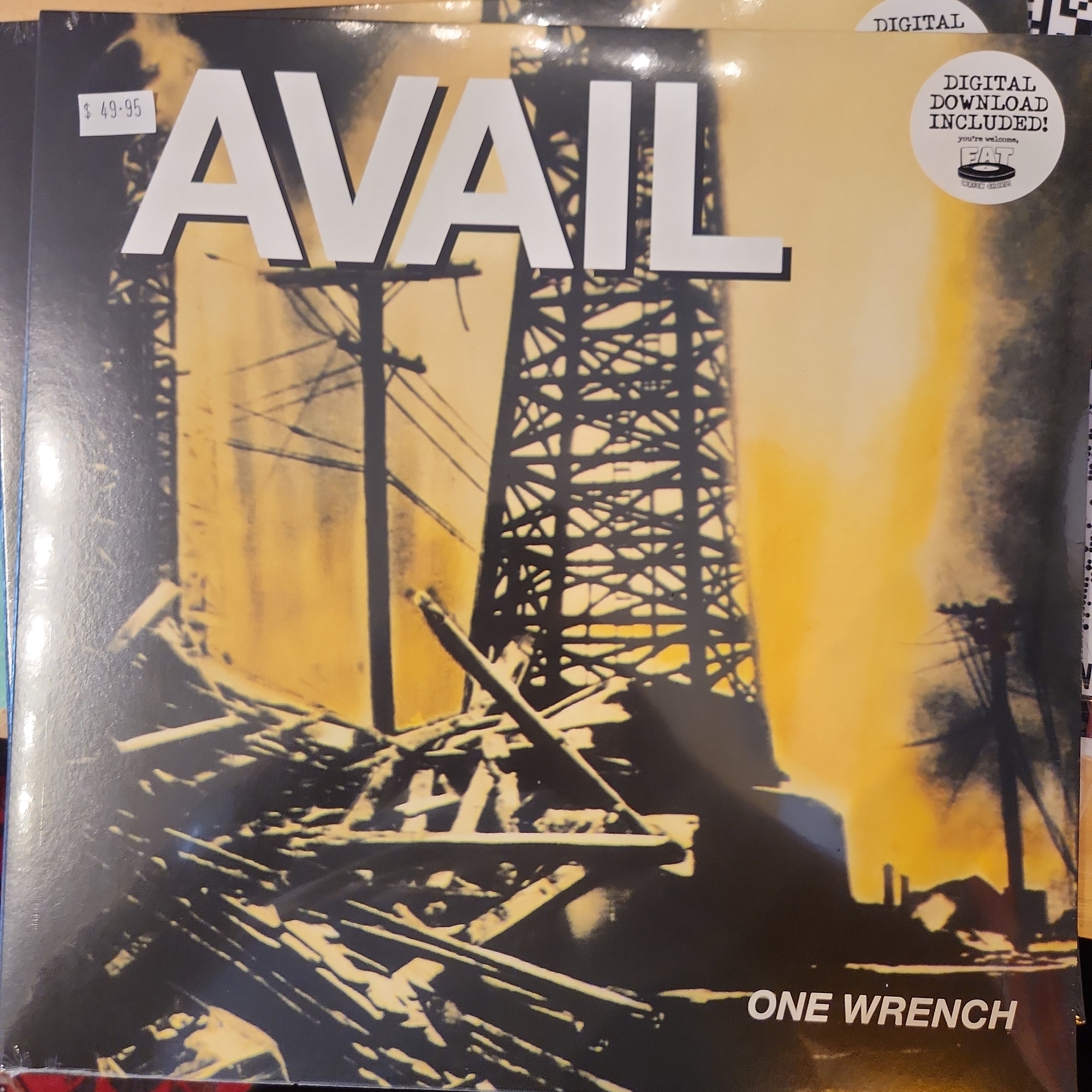 Avail One Wrench Vinyl LP Record - Punk Rock Music Album for Collectors & Fans | Perfect for Home Listening & Music Collections