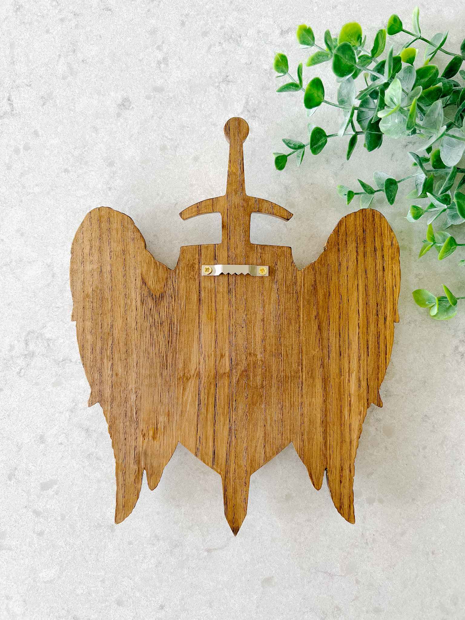 St. Michael the Archangel Gold Plaque - Religious Home Decor for Wall, Prayer Room & Gift Giving