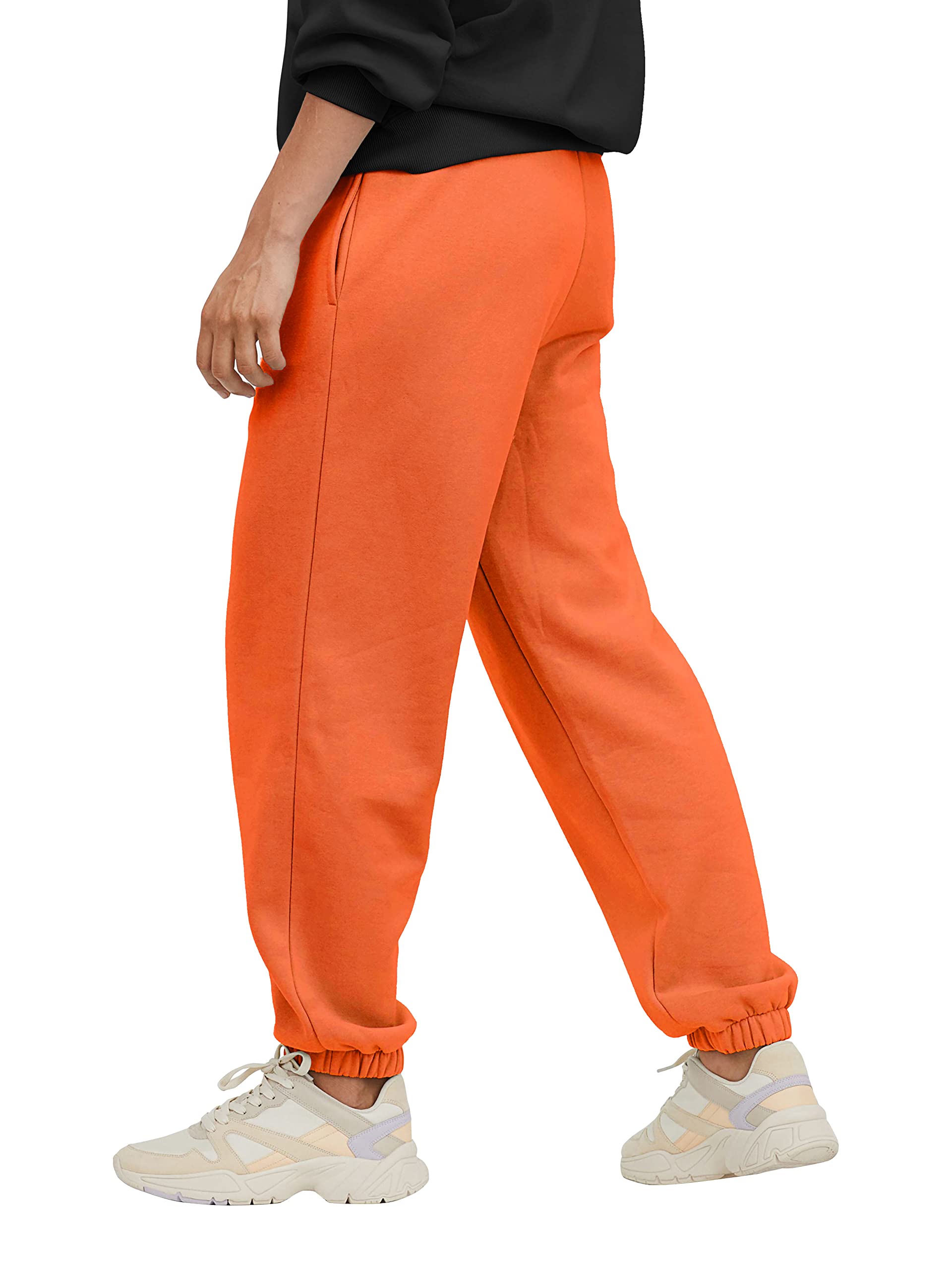 Men's Lightweight Fleece Jogger Pants with Pockets & Elastic Waist - Comfortable Sweatpants for Running, Lounge & Casual Wear