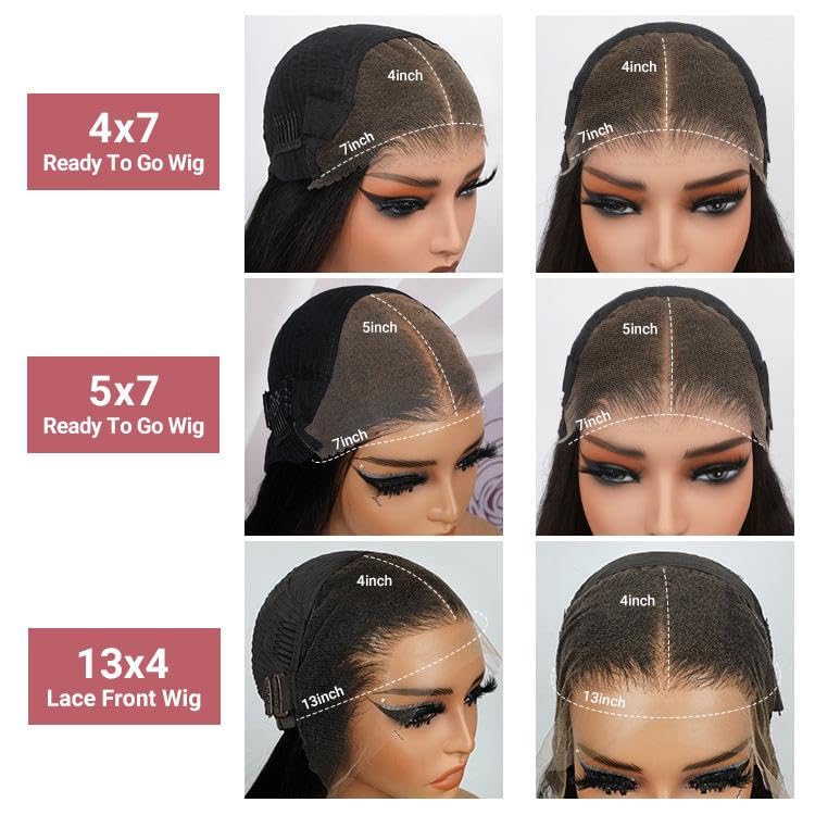 West Kiss Glueless Human Hair Wigs 20 Inch - Pre Plucked Curly Lace Front Wig with 4x7 Lace Closure | No Glue Needed, Ready to Wear | Perfect for Daily Wear, Parties & Special Occasions