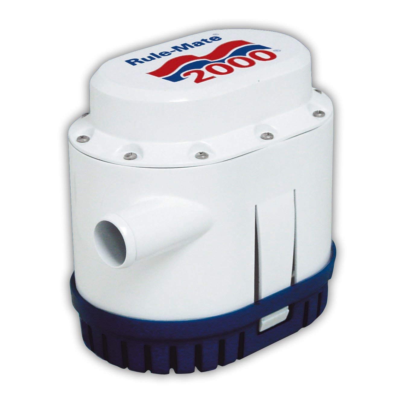 Rule-Mate RM2000-24 24V 2000 GPH Automatic Bilge Pump with No Float Switch Needed - Perfect for Marine Boats, Yachts & Watercraft Bilge Water Removal
