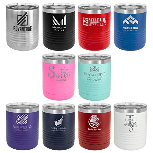 10 oz Stainless Steel Travel Mug with Lid - Yeti Lowball Style Engraved Coffee Cup | Funny Quotes Drink Tumbler for Office, Camping & Gifts | OnlyGifts.com