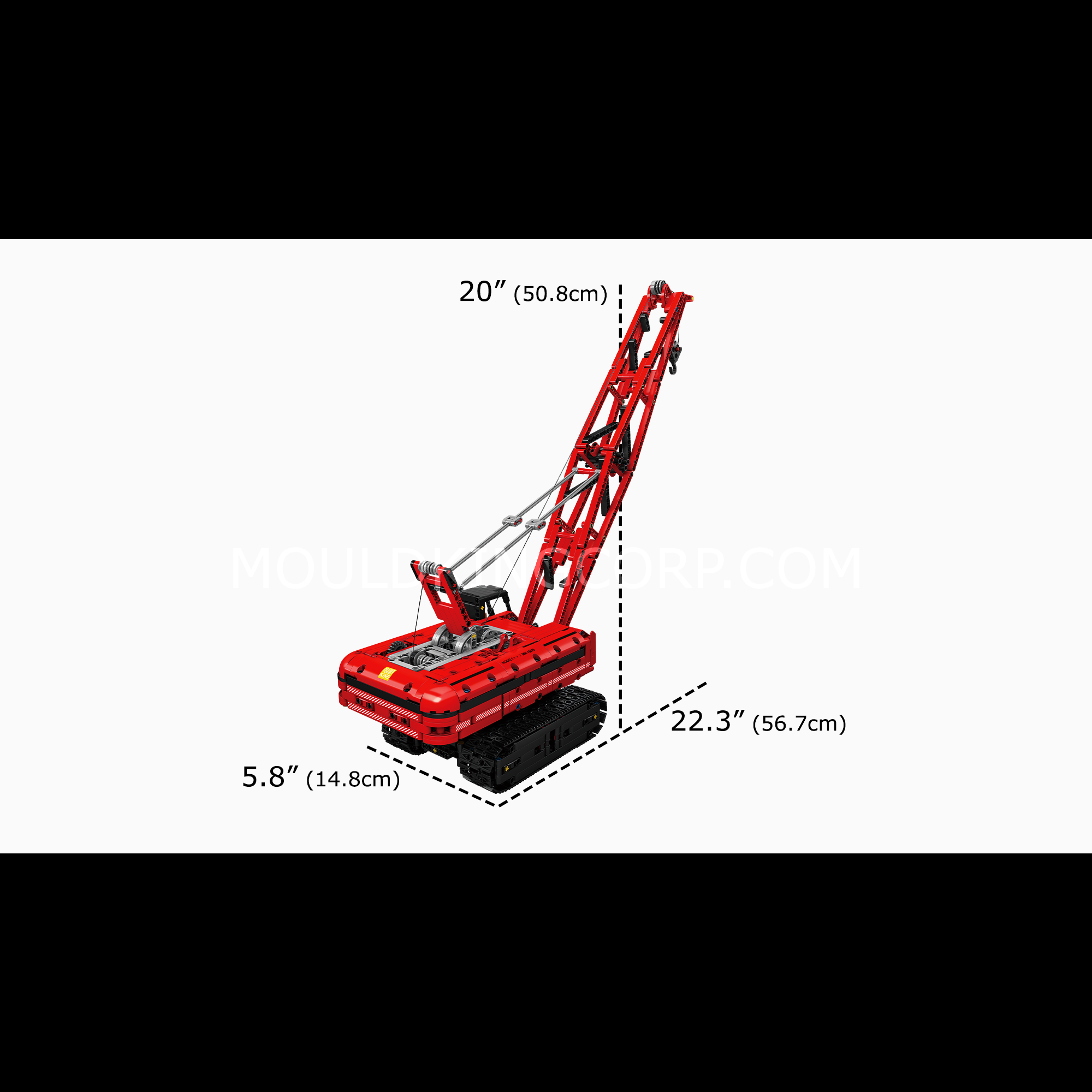 Mould King 15069/15070 Crawler Crane Remote Control Building Blocks Set - 1,292 PCS STEM Construction Toy for Kids & Adults | Perfect for DIY Projects, Engineering Learning & Collectible Display