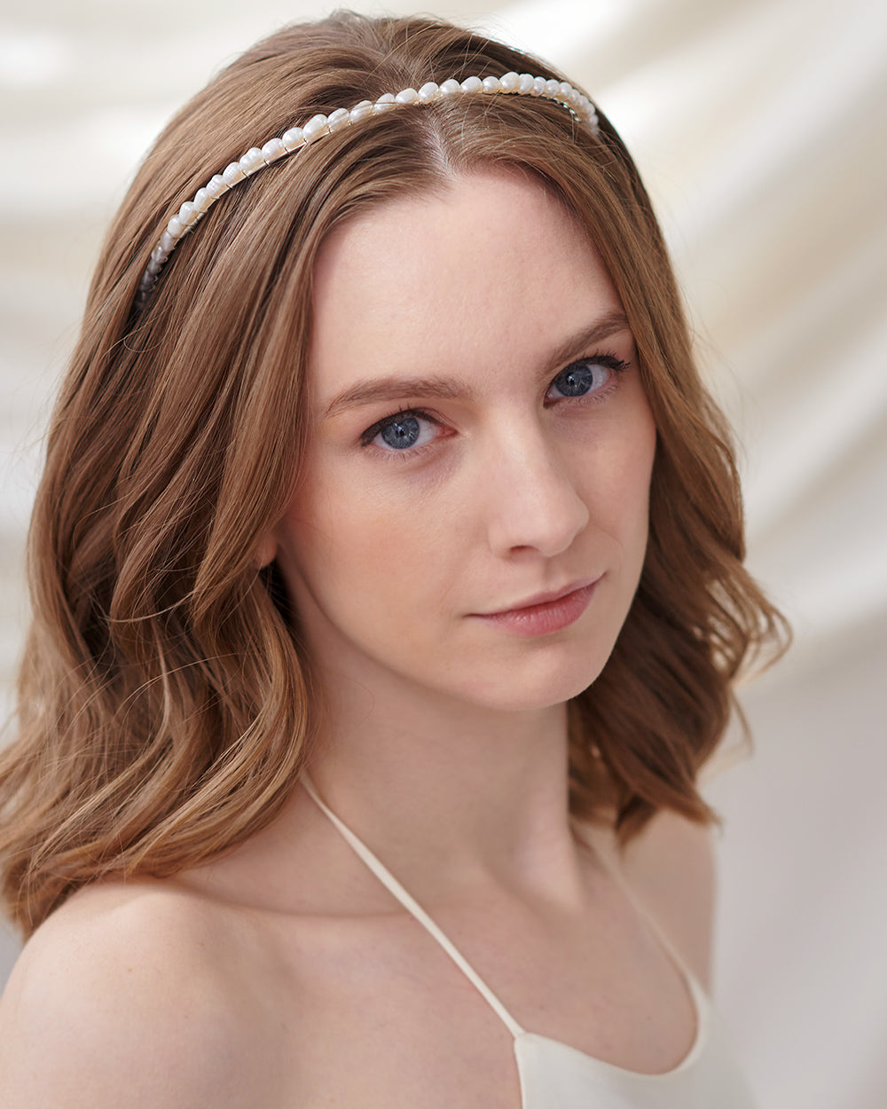 Elegant Freshwater Pearl Headband for Women - Boho Wedding Hair Accessories & Bridal Hair Vine - Perfect for Beach Weddings, Prom, and Special Occasions