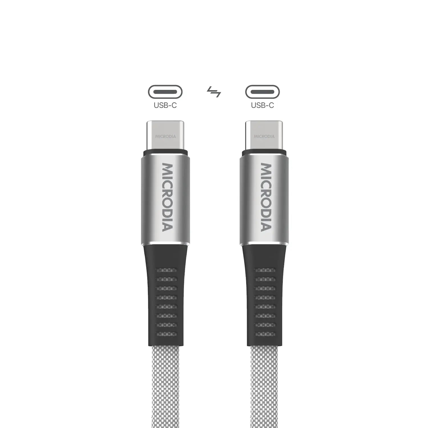 MICRODIA ExeCable™ PD60W USB C to USB C Fast Charging & Data Sync Cable - Perfect for MacBook Pro, iPad Pro, Galaxy S23 & More