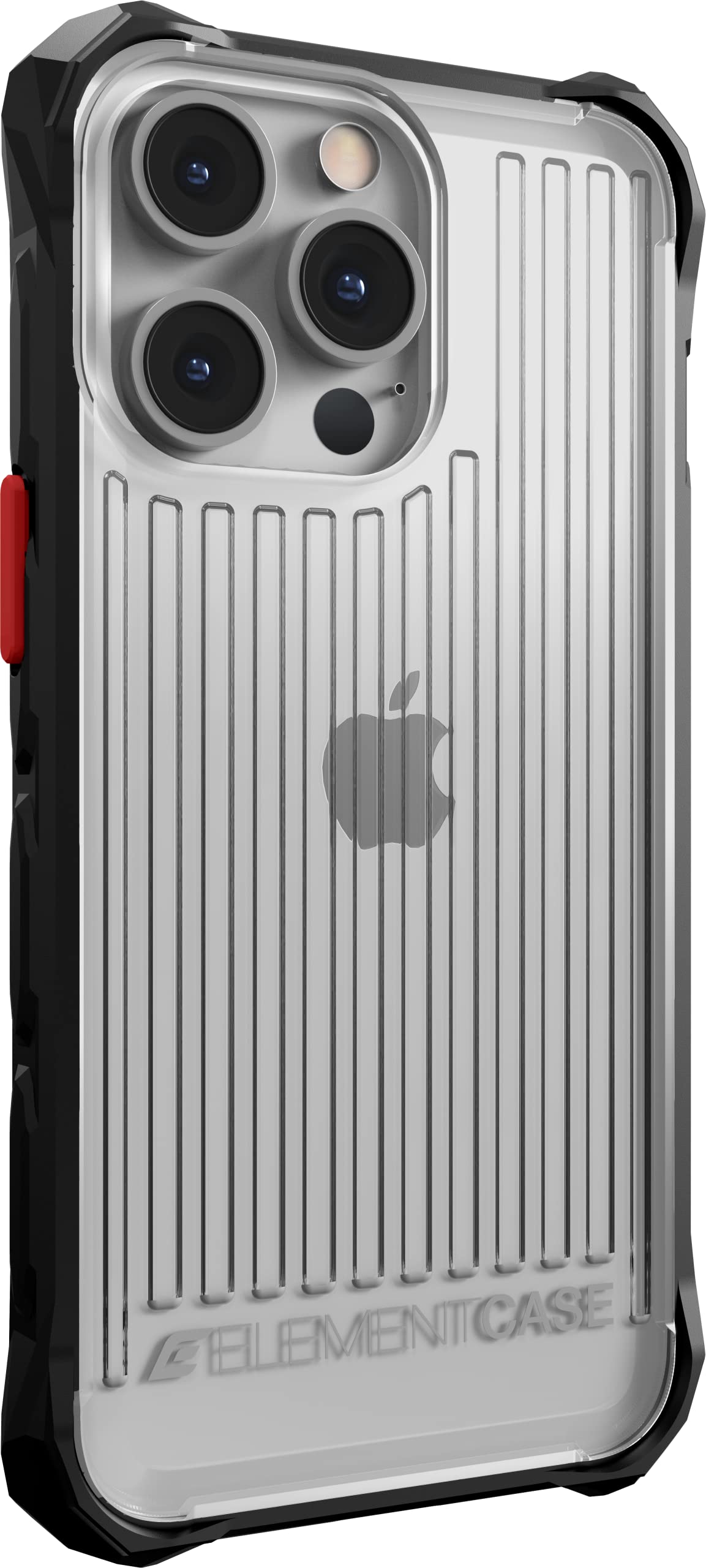 Rugged Military-Grade iPhone 13 Pro Max Case - Element Special Ops Clear/Black Protective Cover | Shockproof, Lightweight & Drop Tested | Perfect for Outdoor Adventures, Construction Work & Extreme Sports (EMT-322-250FV-02)
