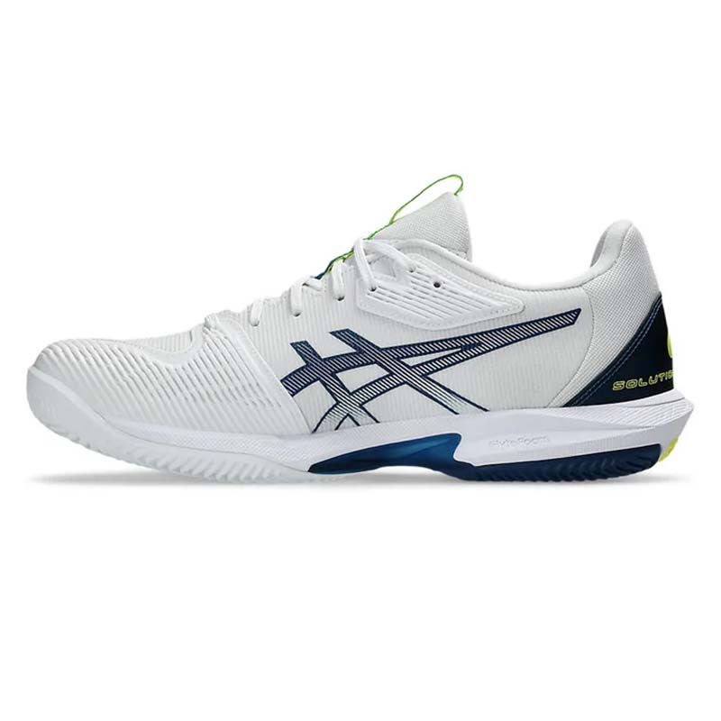 ASICS Solution Speed FF 3 Men's Tennis Shoes - White/Mako Blue | Lightweight Performance Court Shoes for Competitive Play | Perfect for Hard Court Matches & Training Sessions