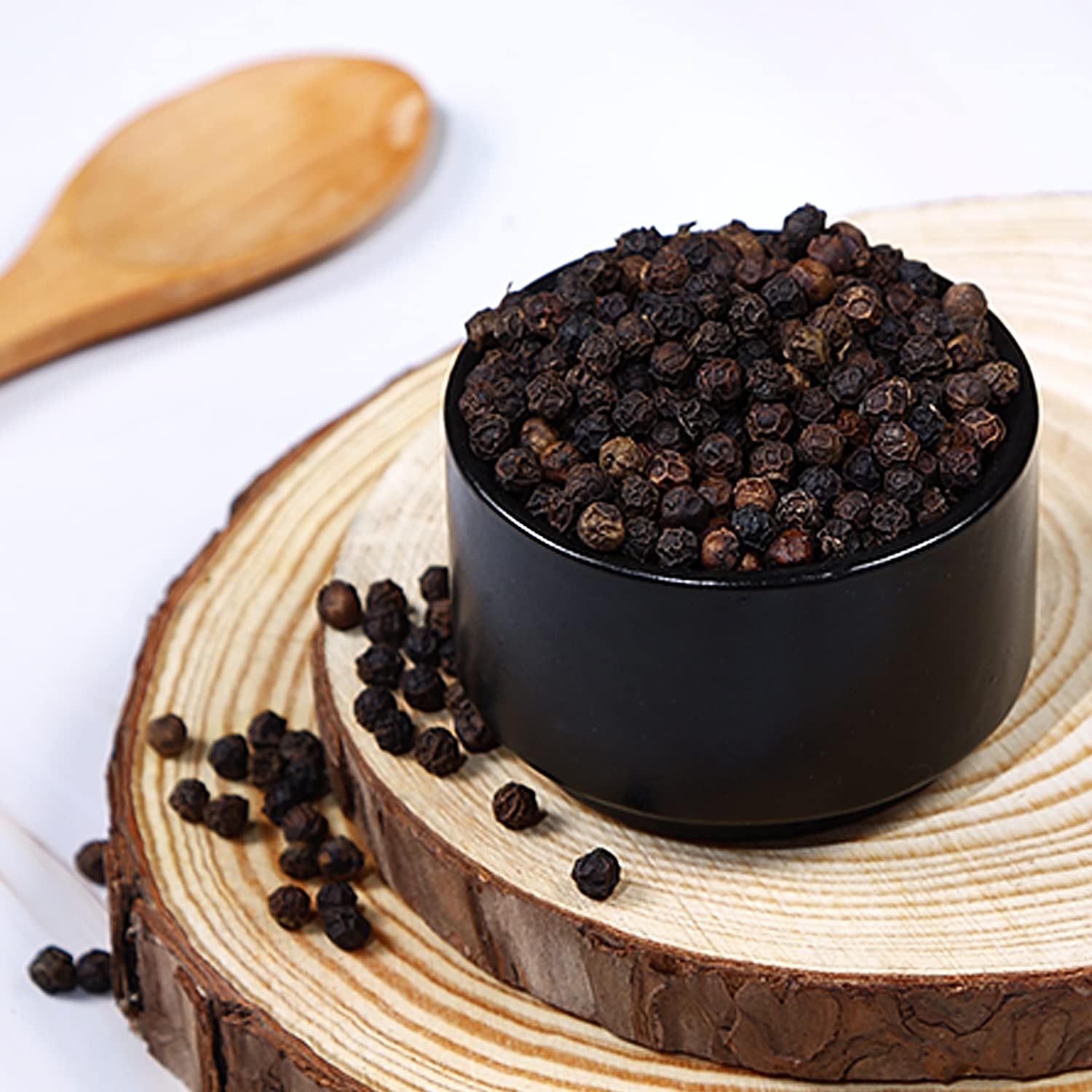 Organic Tellicherry Whole Black Pepper | Sun-Dried, No Additives or Preservatives | High Volatile Oil Content | 100g | Premium Spice for Cooking, Grilling & Seasoning | Natural Flavor Enhancer for Soups, Stews & Marinades
