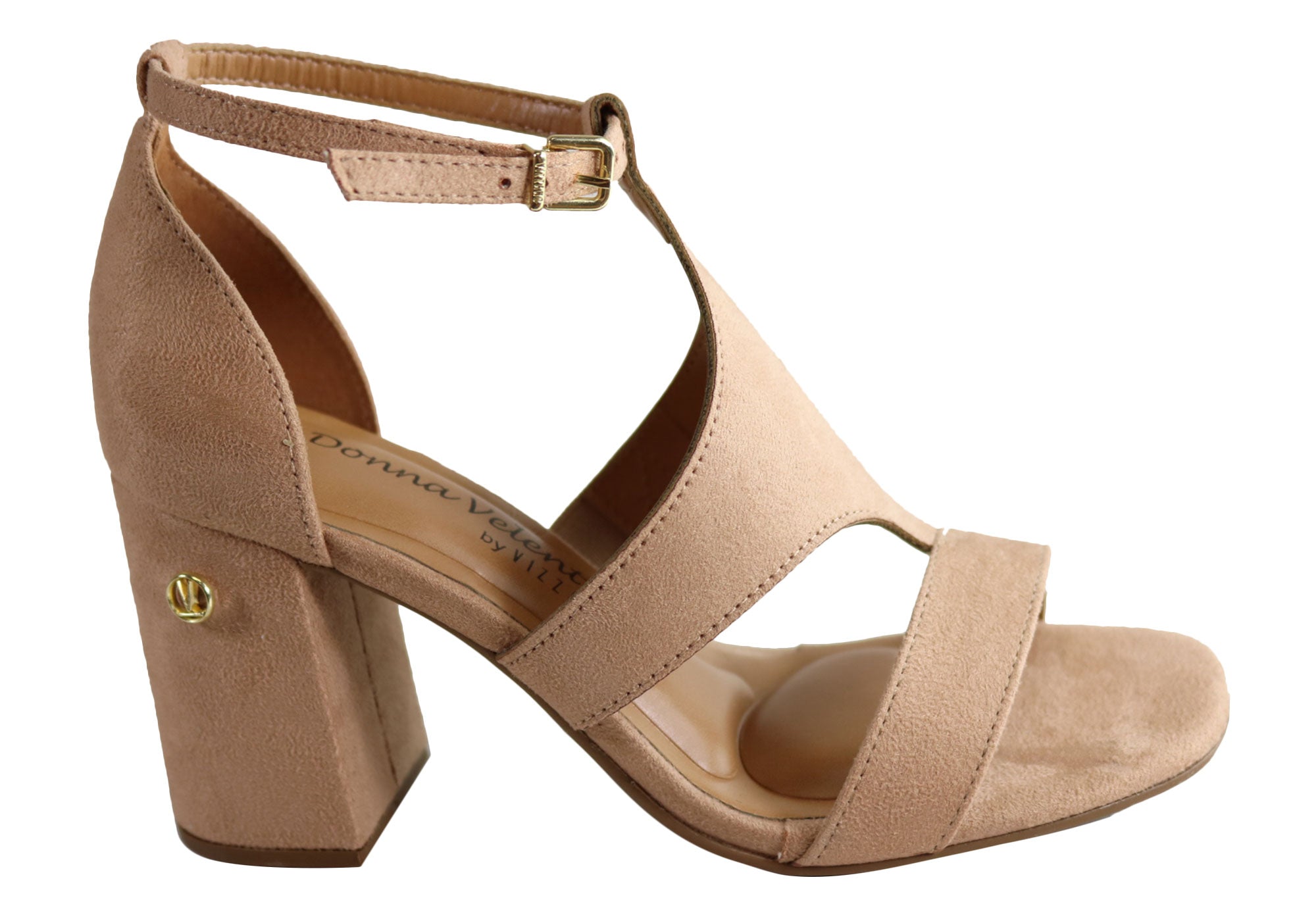 Vizzano Leah Women's Heels Sandals - Brazilian Made Leather Dress Shoes for Women | Perfect for Weddings, Parties & Evening Events