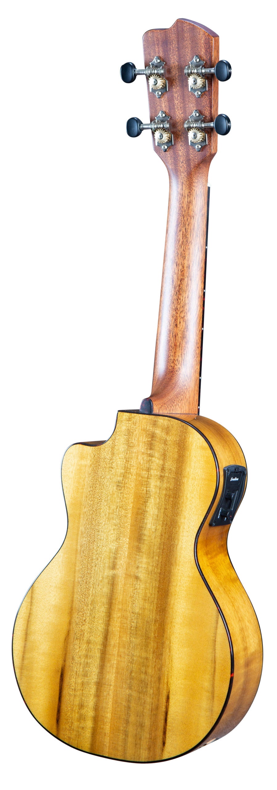 Breedlove Lu'au S Concert Electric Ukulele - Shadow Myrtlewood Finish | Professional Acoustic-Electric Uke for Performances & Travel | Perfect for Beach Parties, Live Shows & Studio Recording