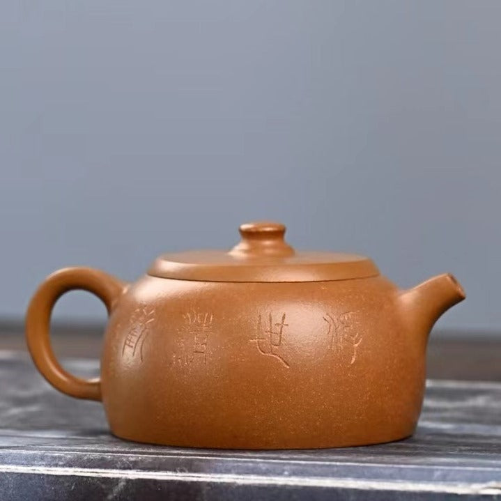 Handcrafted Zisha Teapot - Well Fence (JING LAN) by Master Artist Zhuang Lei - Premium Zini Clay - Perfect for Chinese Tea Ceremony & Zen Meditation