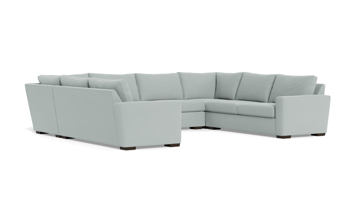 Modern Mesa 154 Condo U-Shaped Sectional Sofa - Comfortable L-Shaped Couch for Living Room, Family Room & Small Spaces