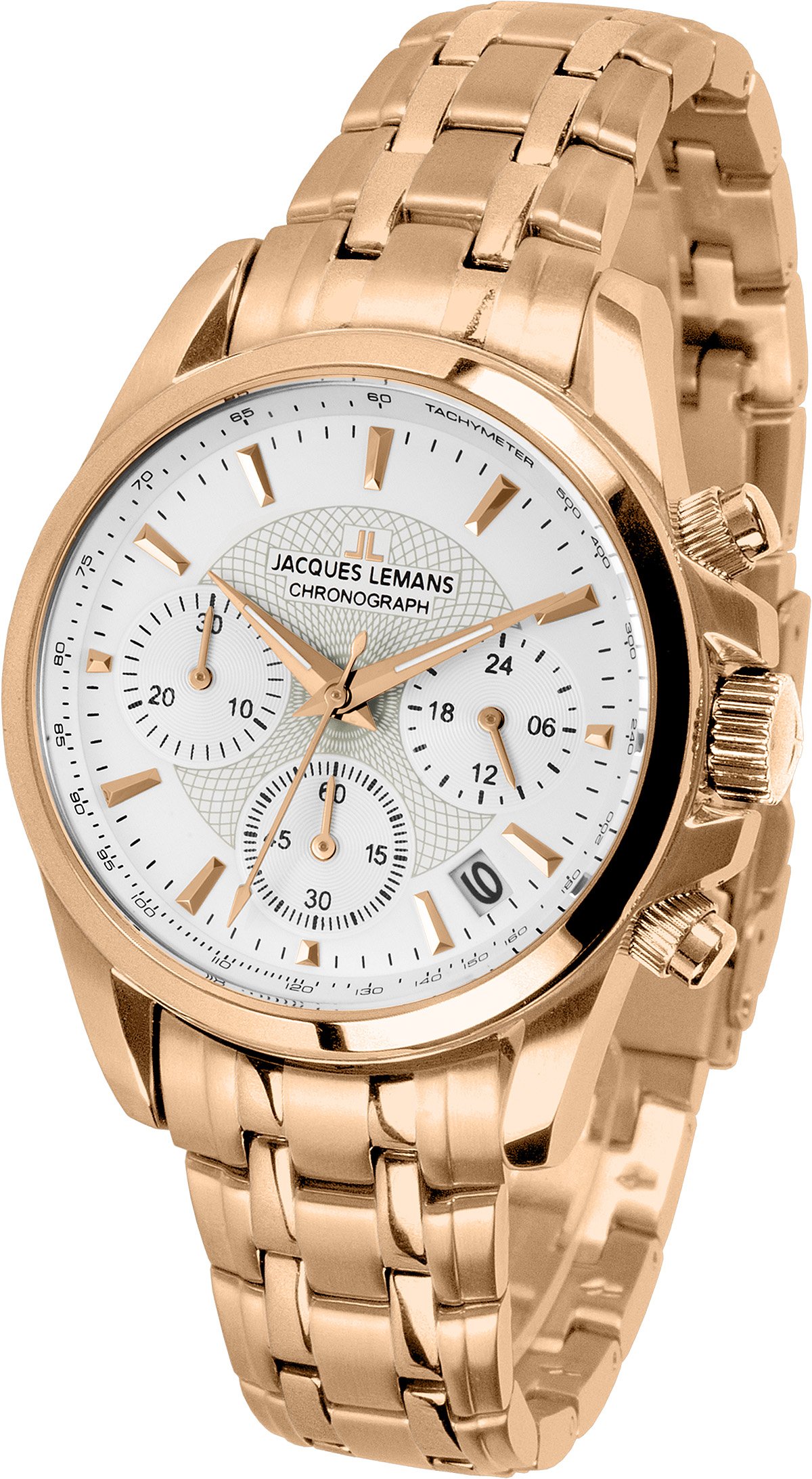 Jacques Lemans Liverpool 1-1752M Women's Rose Gold-Tone Stainless Steel Watch - Elegant Fashion Timepiece for Women, Perfect for Office, Party & Everyday Wear