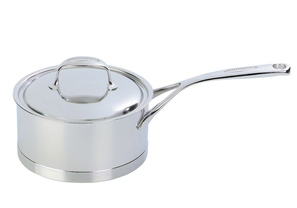 Demeyere Atlantis 1L Sauce Pan with Lid - Premium Stainless Steel Cookware for Home & Professional Kitchens - Perfect for Sauces, Soups & Melting Butter