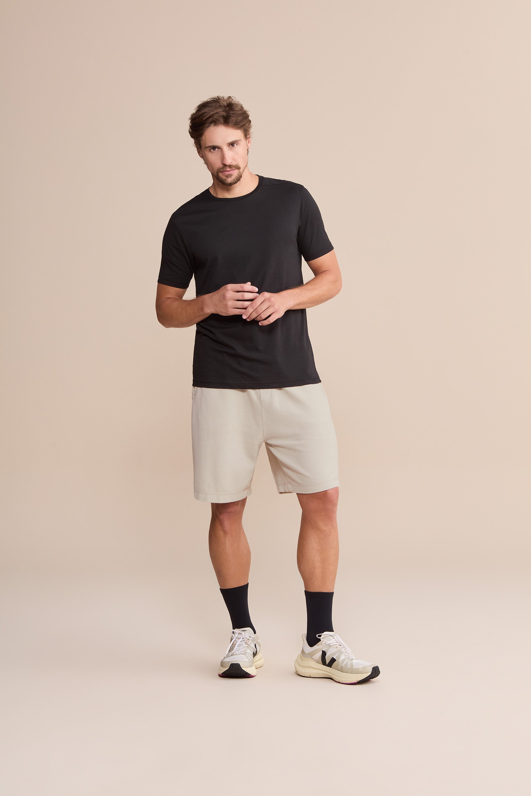 Men's Rustic Washed Long Shorts - Comfortable Casual Summer Wear for Outdoor Activities & Beach Vacations